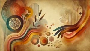 Imagem conceitual com formas abstratas que evocam relaxamento, harmonia e um ambiente sereno de bem-estar
